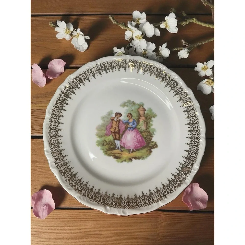 Set of 4 Vintage Winterling‎ Porcelain Dessert Plates Germany Bavaria